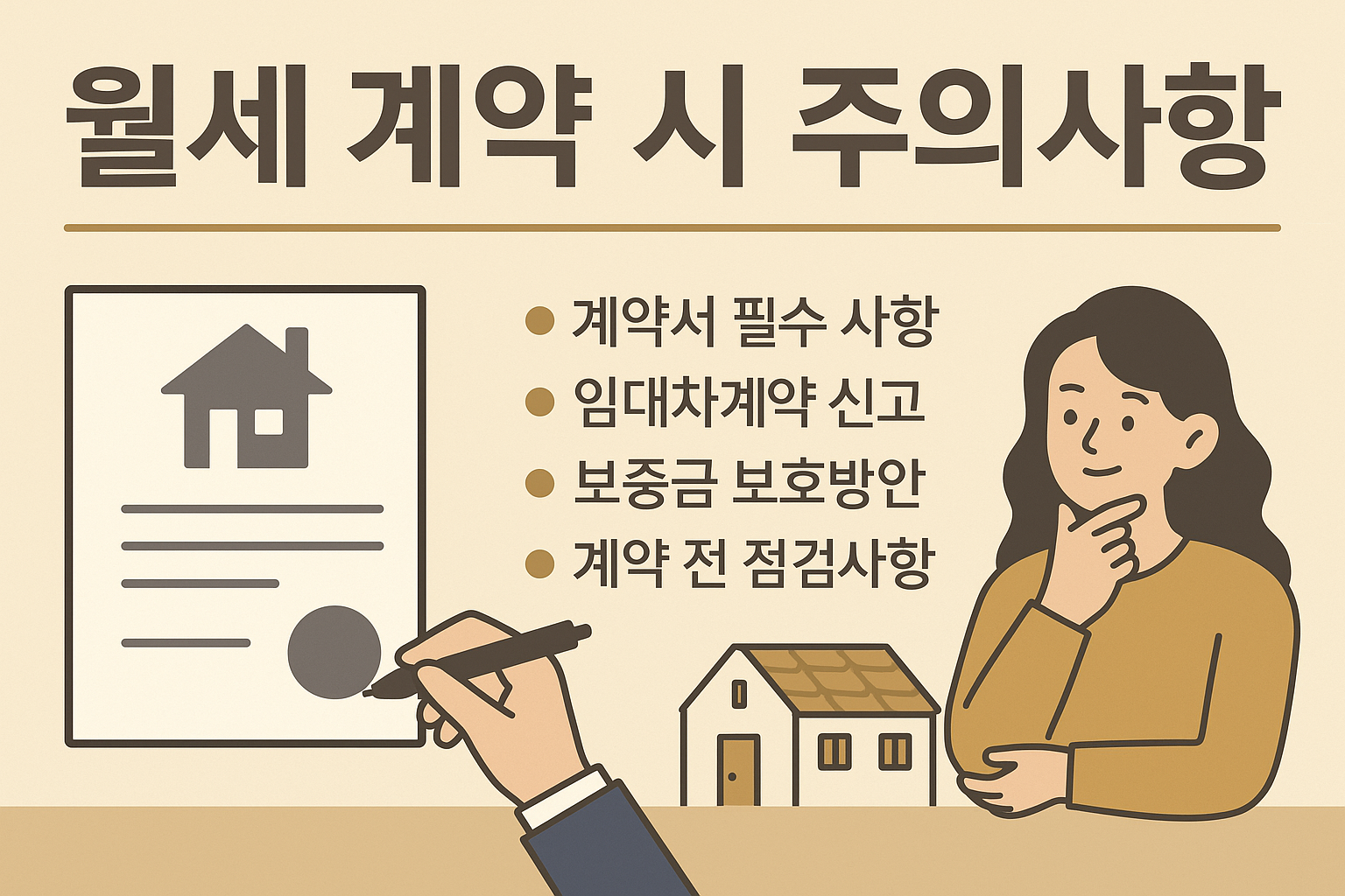 월세 계약 시 주의사항